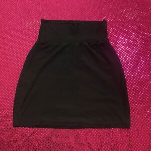 vintage y2k VS PINK black foldover mini skirt size xs